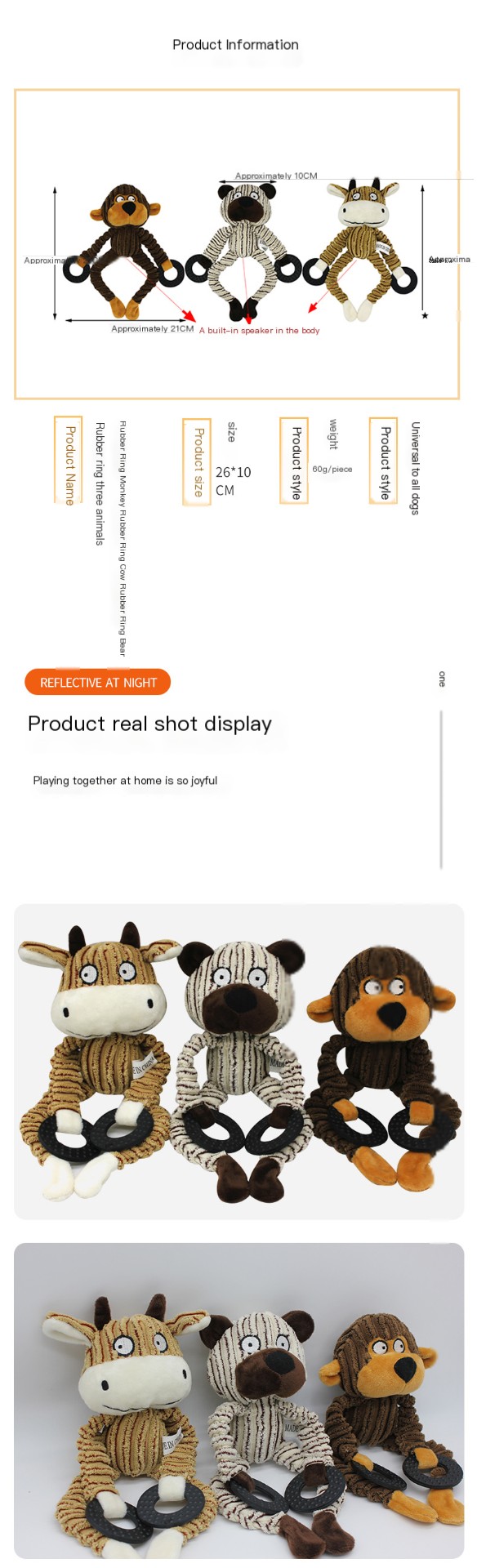 Pet Sounding Plush Toy Image 1