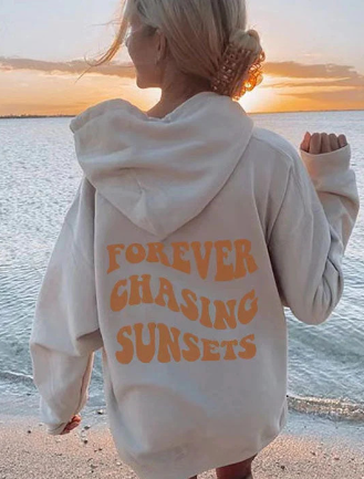 Colorful Letter 3D Printed Loose Hooded Sweater 2