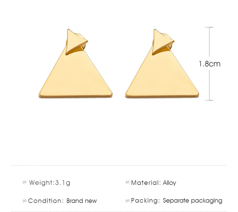 Triangle Earrings in Packaging