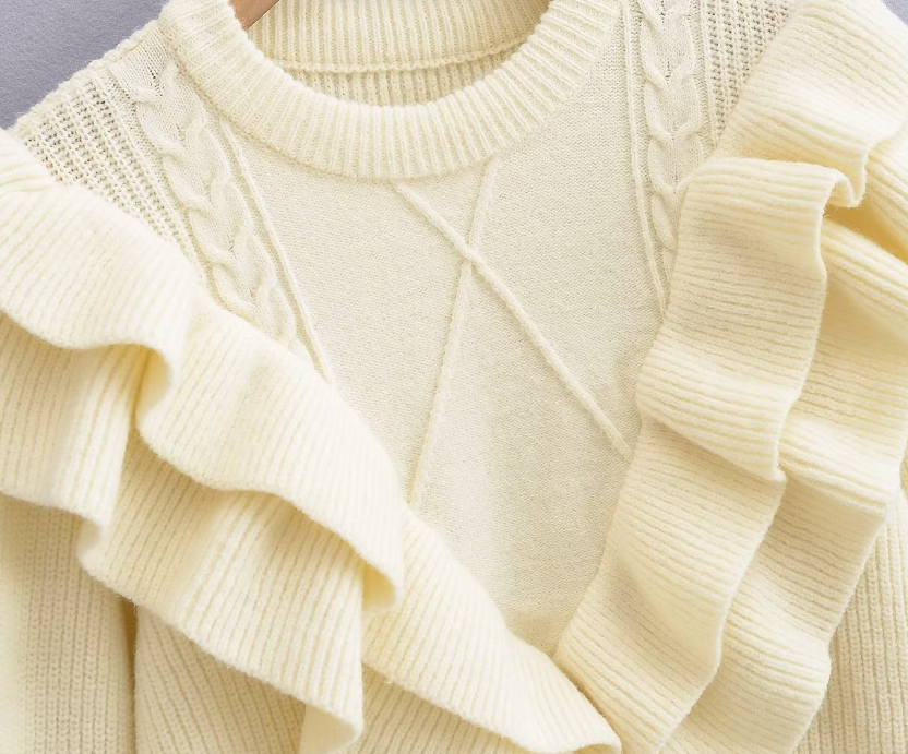 Knitted Sweater Back View