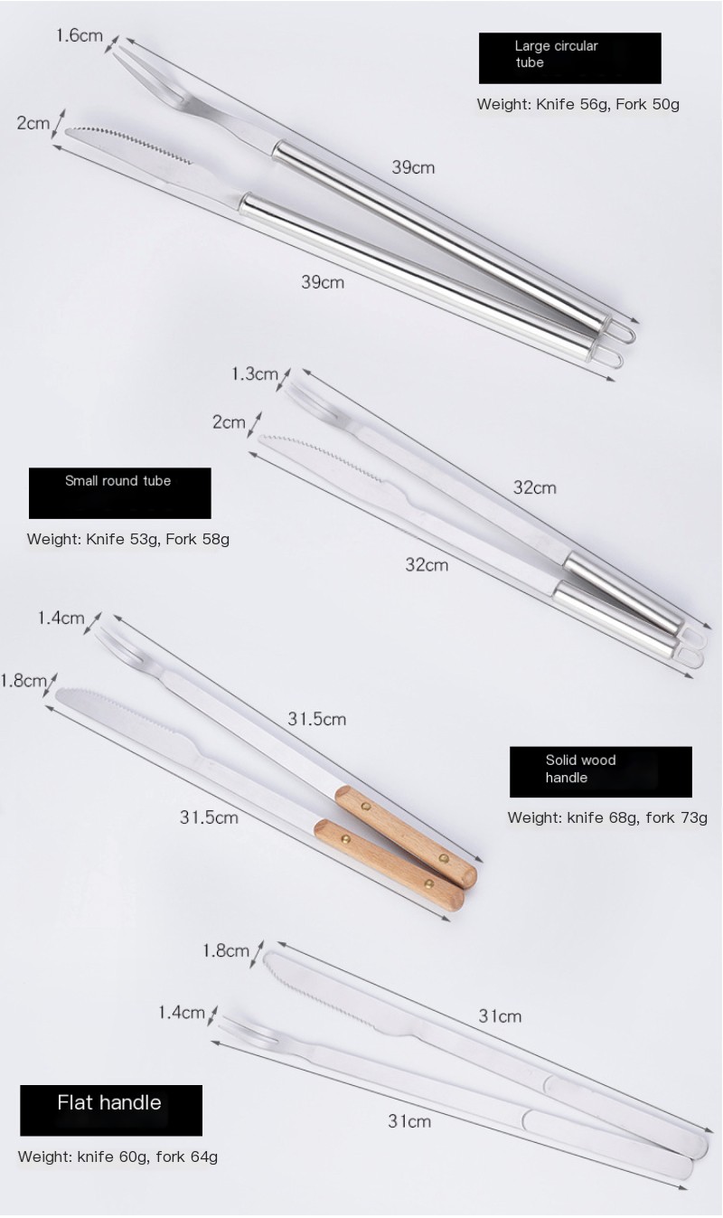 BBQ Knife and Fork Set Image 1