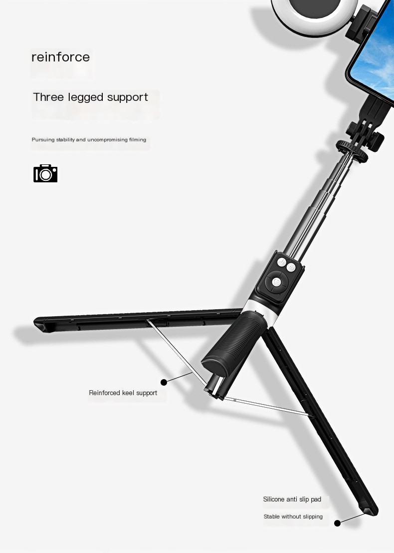 BT12 Selfie Stick Image 7