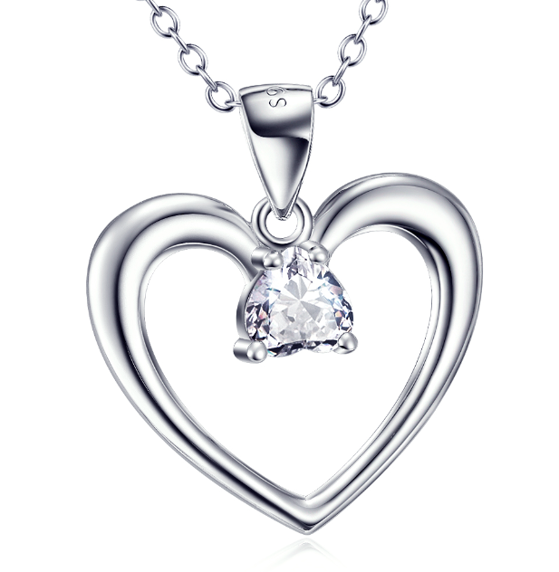 Heart-Shaped Pendant Necklace