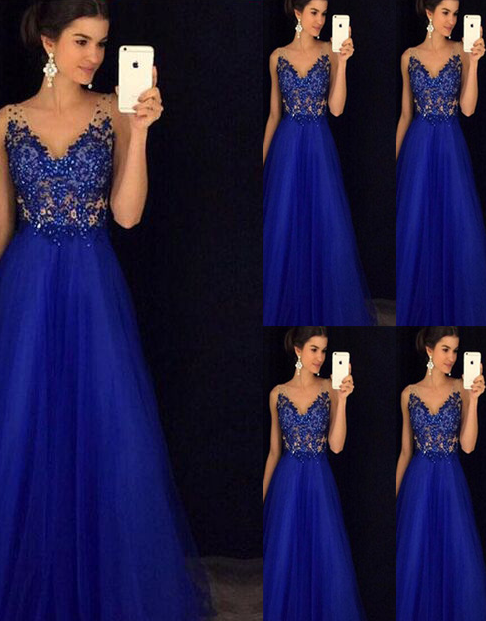 Elegant Blue Dress