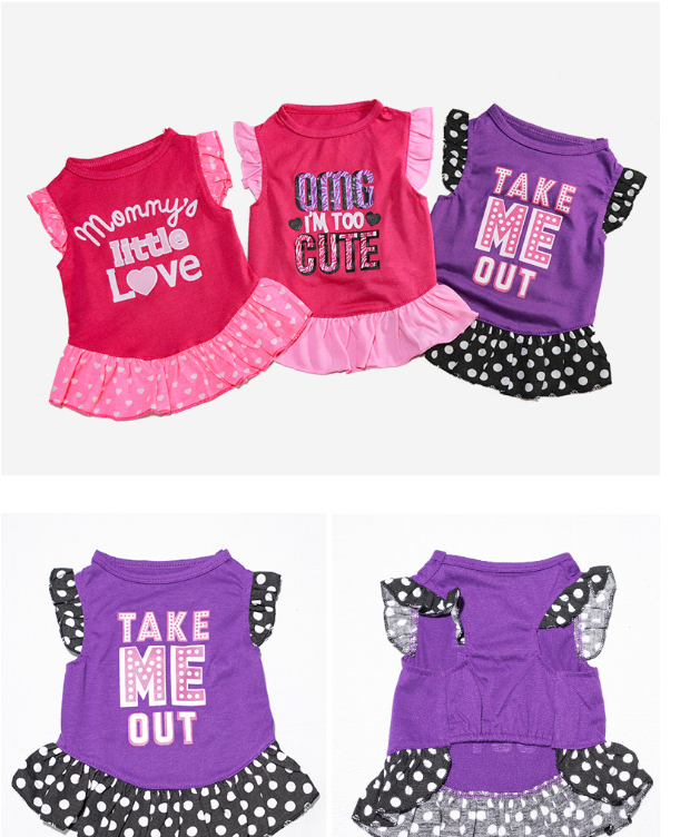 Pet Dress in Purple