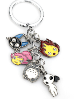 Kawaii Ghibli Cat Keychain 1