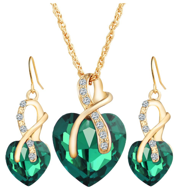 Austria Crystal Bride Jewelry Set - Image 1