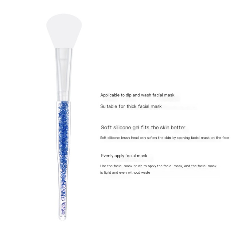 Cepillo de silicona para mascarillas faciales - Rosa cristal