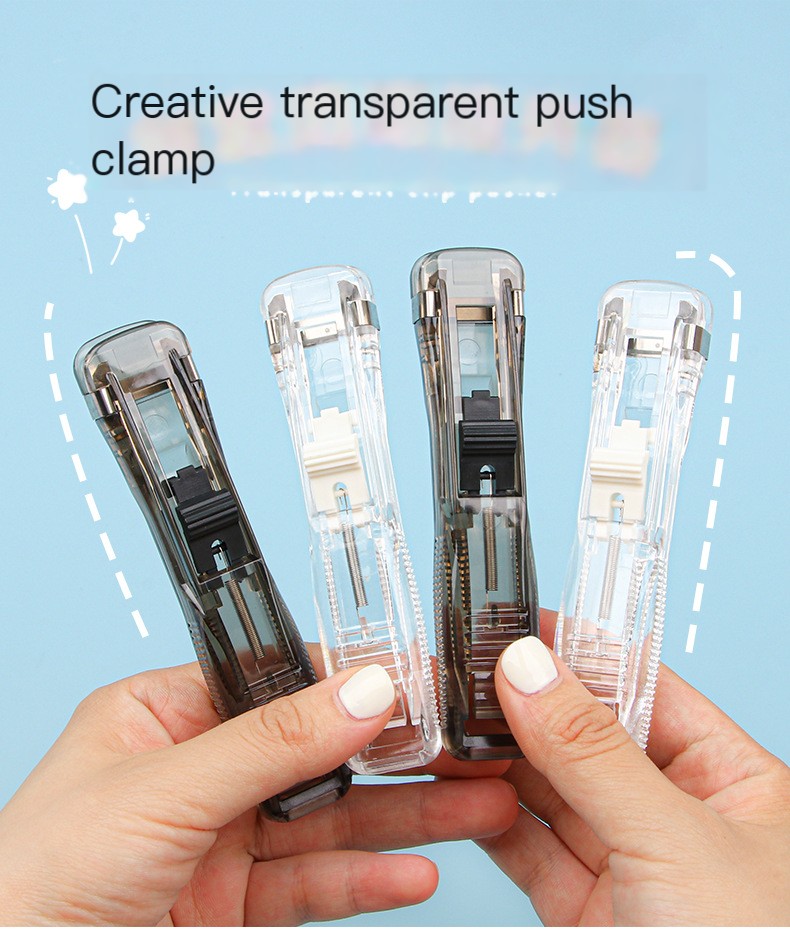 Transparent Plastic Push Clamp