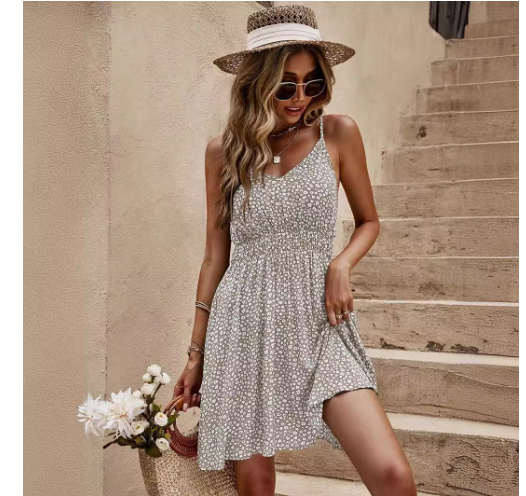 Floral V-Neck Mini Cami Dress styling options