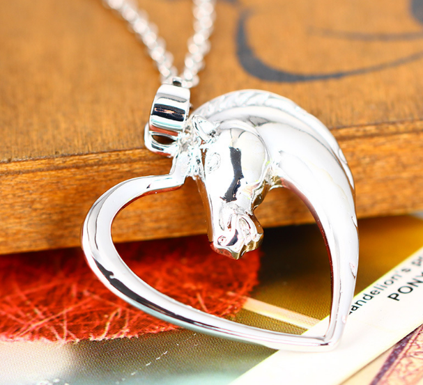 Silver Horse Necklace