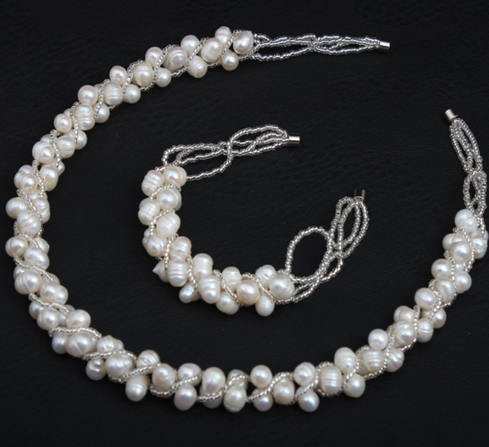 Bridal Pearl Jewelry Set 3