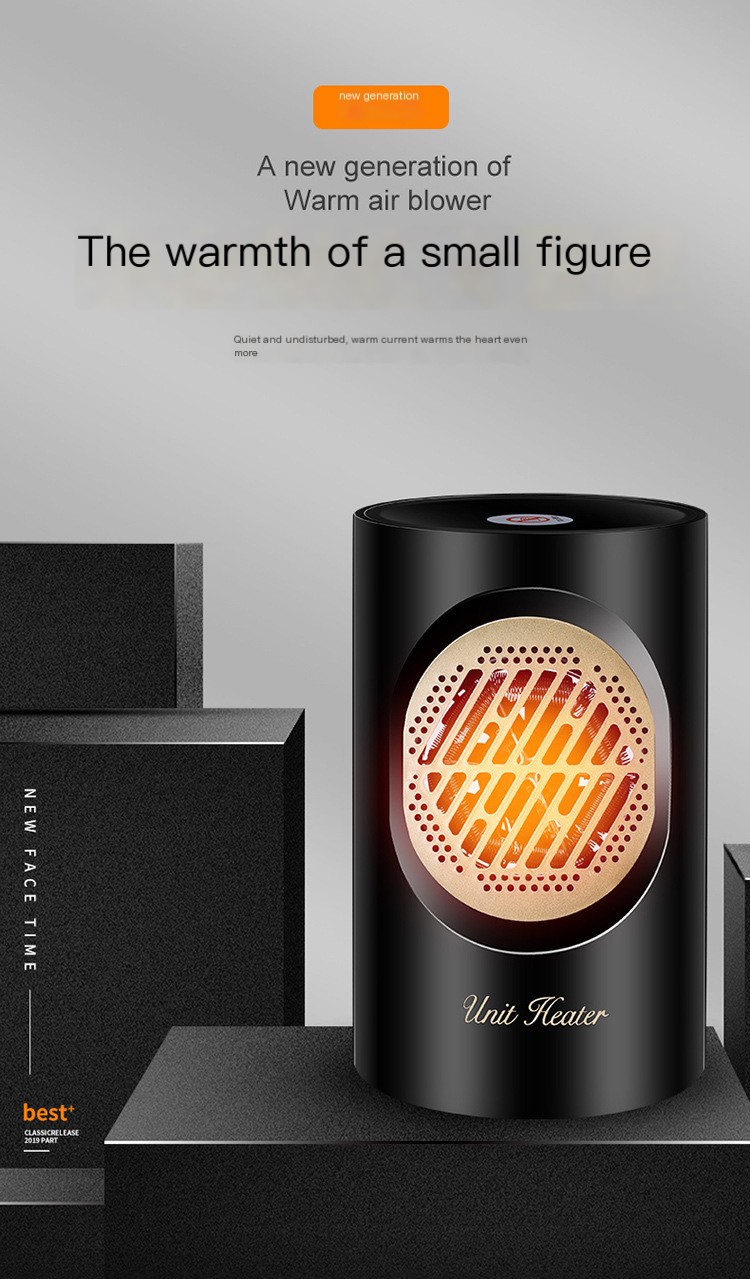 Mini Electric Heater Black