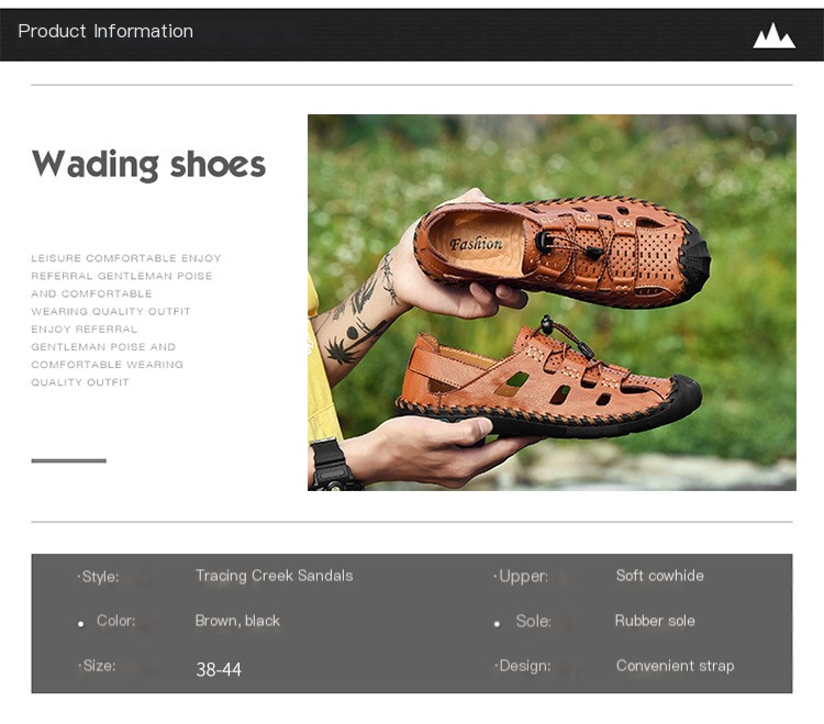 Genuine Leather Sandals 4