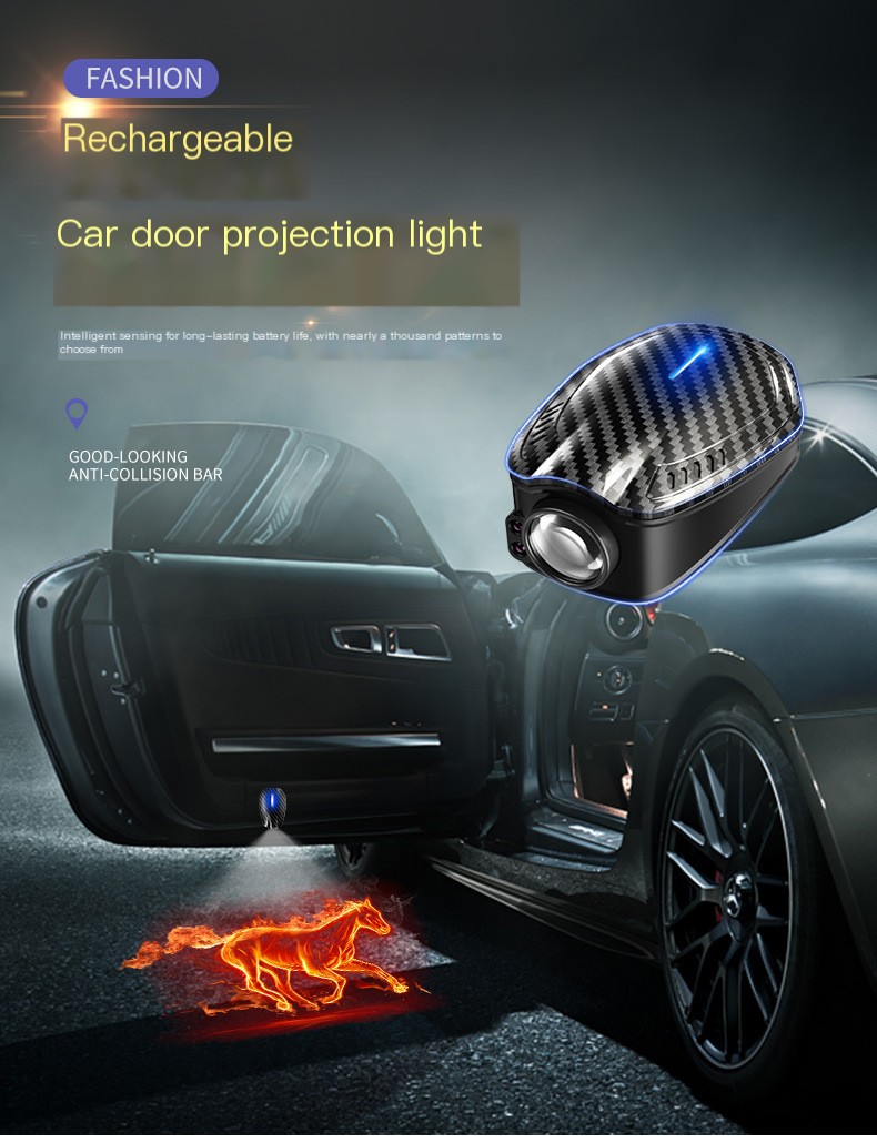 Universal car door opening sensor projection light