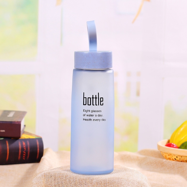 Frosted Plastic Water Bottle Image 4