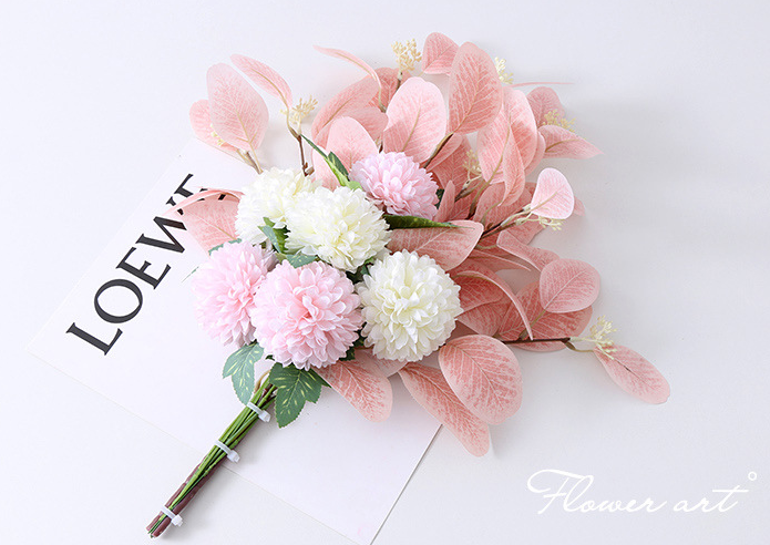 Faux Eucalyptus Leaf Bouquet 2