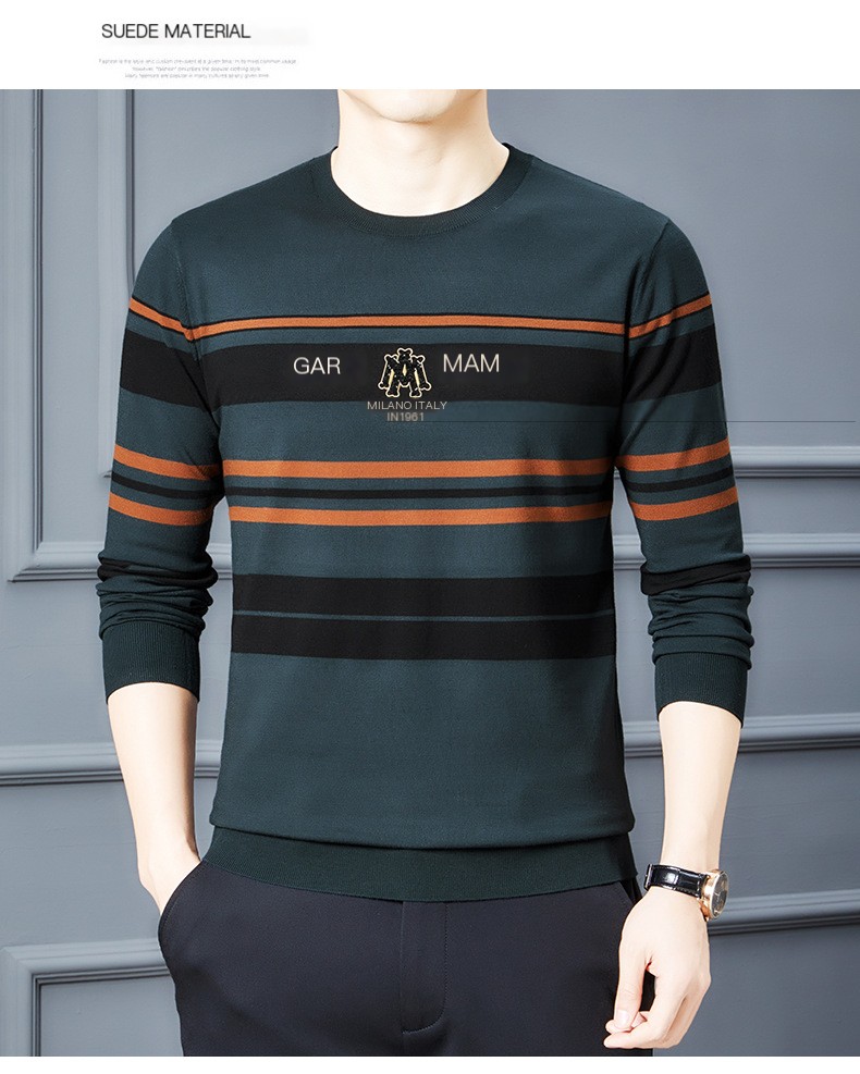 Middle-aged Round Neck Sweater 11