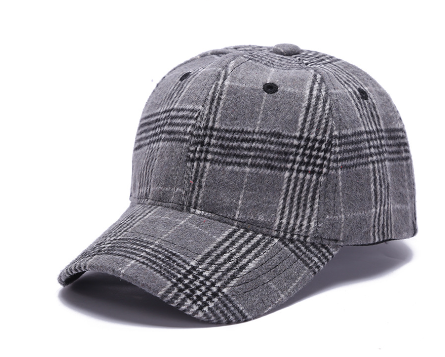 Checkered Brown Cap