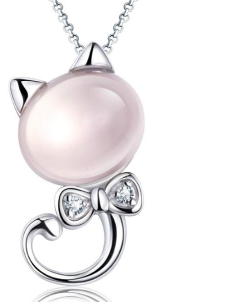 Close-up of Cat Necklace