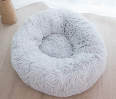 Round Plush Pet Nest Image 1