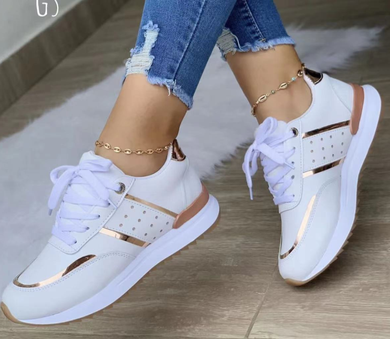 Leather Patchwork Casual Sport Shoes