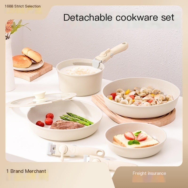 Cooking with Removable Handle