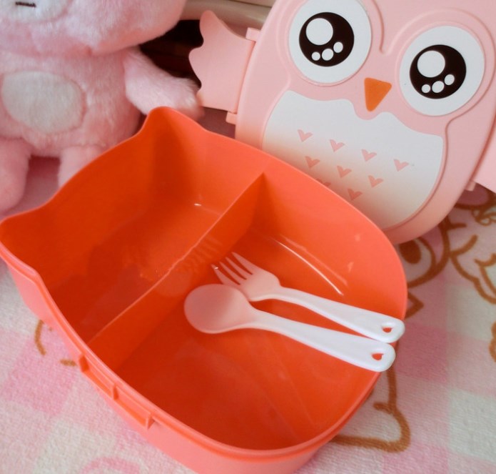 Owl Lunch Box Yellow