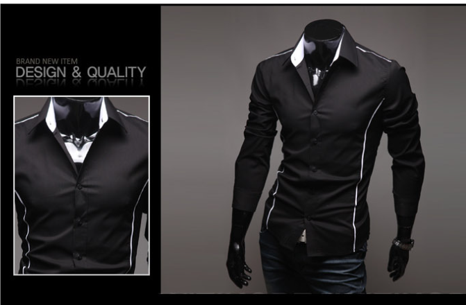 Black Men's Shirt