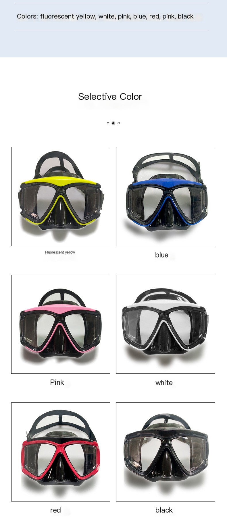 Diving Mask Close-Up