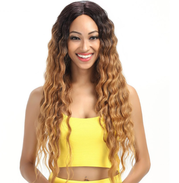 African Curly Long Wig Image 2