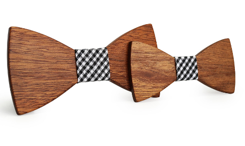 Solid Wood Bow Tie 1