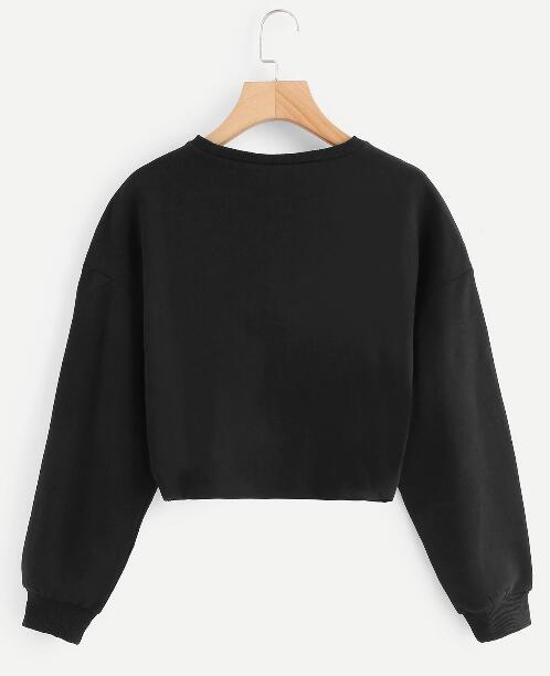 Casual Women's Long-sleeved Round Neck Sweater Image 3