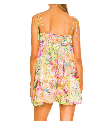 Women's Printed Drape Slim Fit Slip Dress