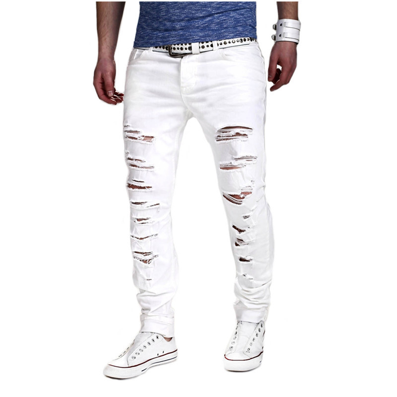 Men's Ripped Pants - Side View