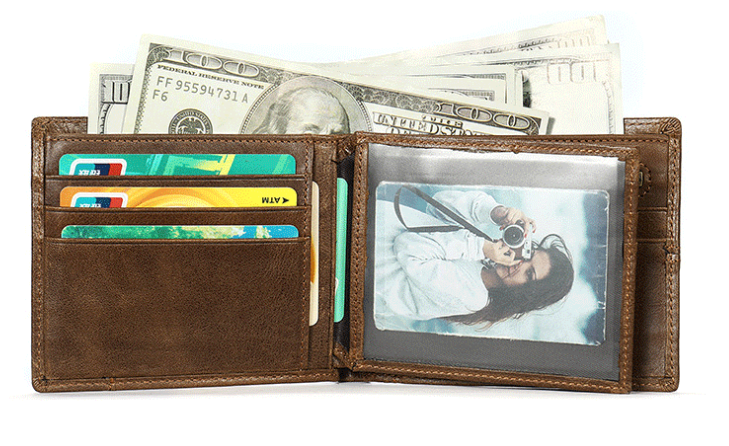 Short Genuine Leather Wallet - Image 3