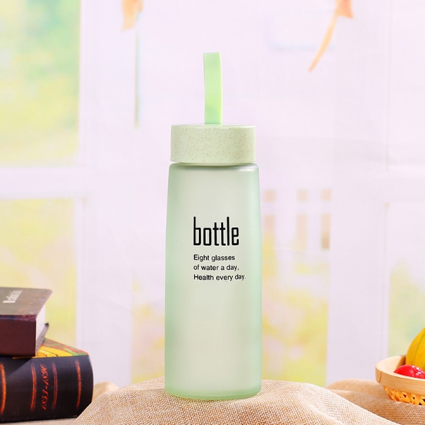 Frosted Plastic Water Bottle Image 3
