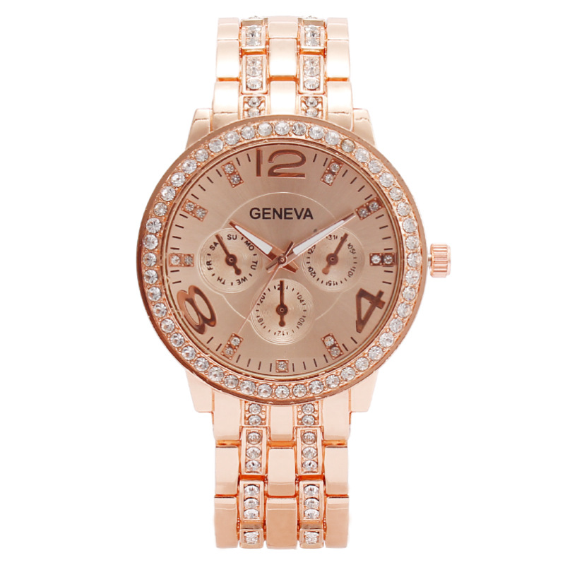 Luxury Diamond-Studded Quartz Watch - Image 4