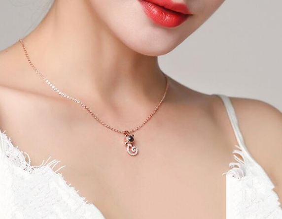 爱情的记忆 Necklace - Rose Gold
