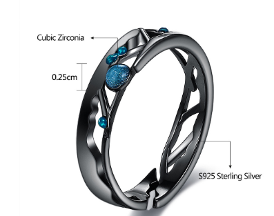 Couple Fashion Sterling Silver Ring 3