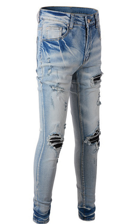 Ripped Patch Jeans Style 4