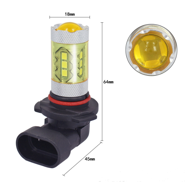 Japan Custom Focus Lens 80W H8 H9 H11 6000K Warm White Fog Light Multi