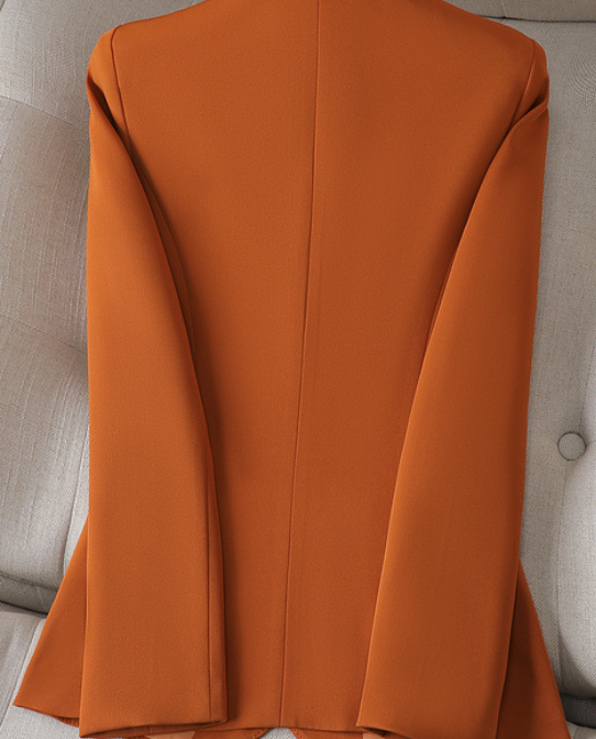 Close-up of blazer features