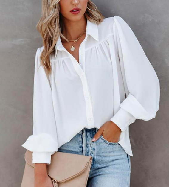 Long-sleeved Chiffon Shirt Jacket