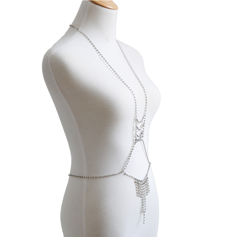 Rhinestone Body Chain Image 1