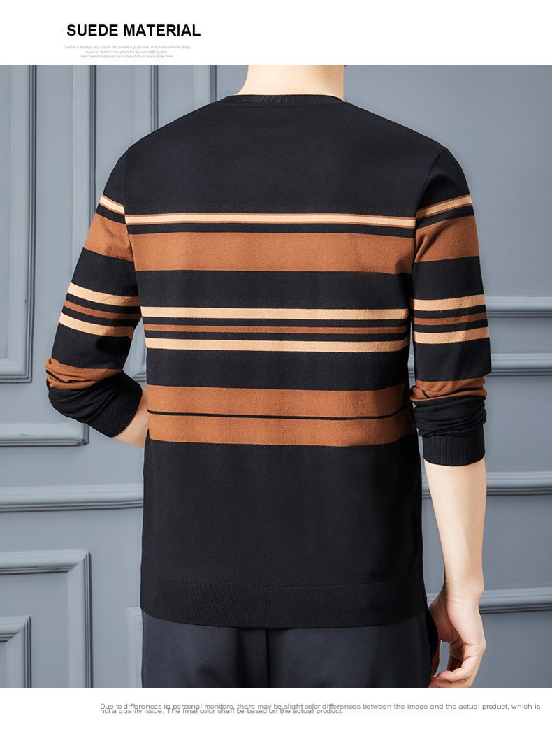 Middle-aged Round Neck Sweater 8