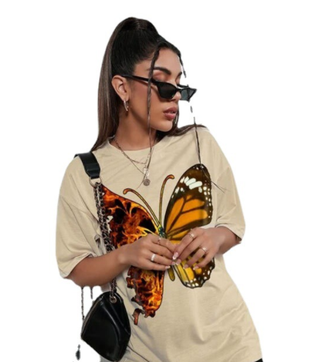 Butterfly Print T-shirt