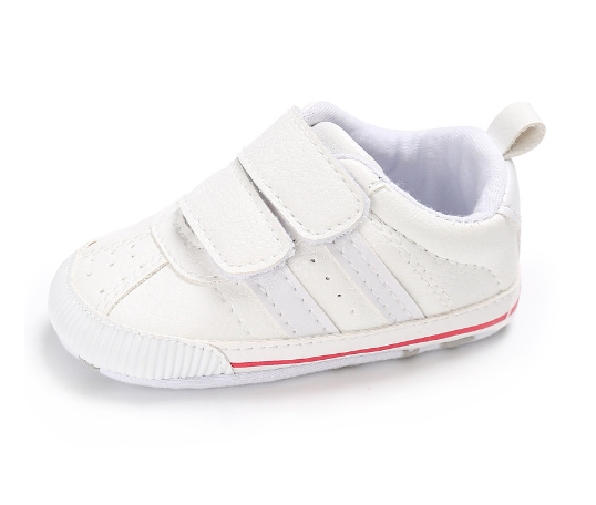 Baby Velcro White Sports Shoes