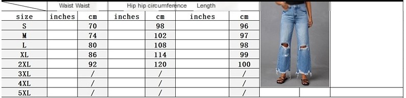 Distressed Raw Hem Jeans