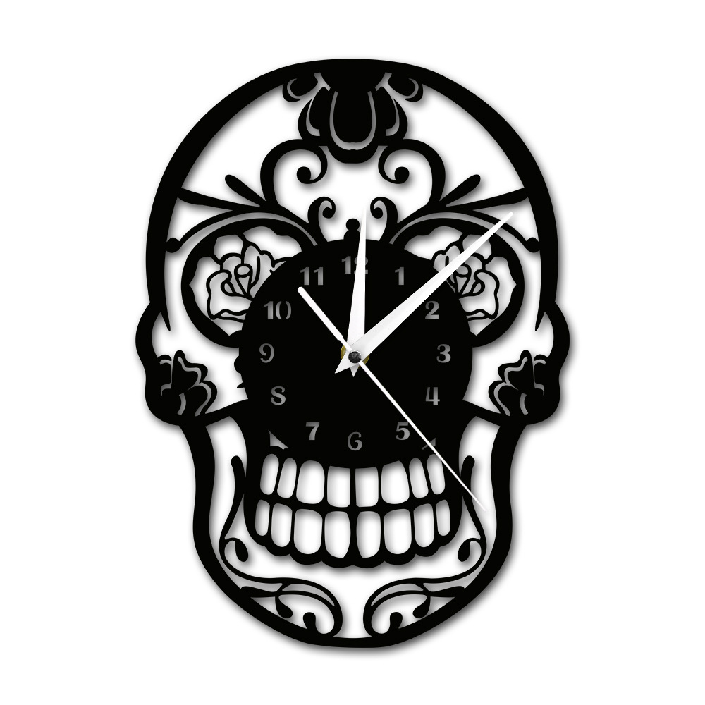 Skull Wall Clock Image 1
